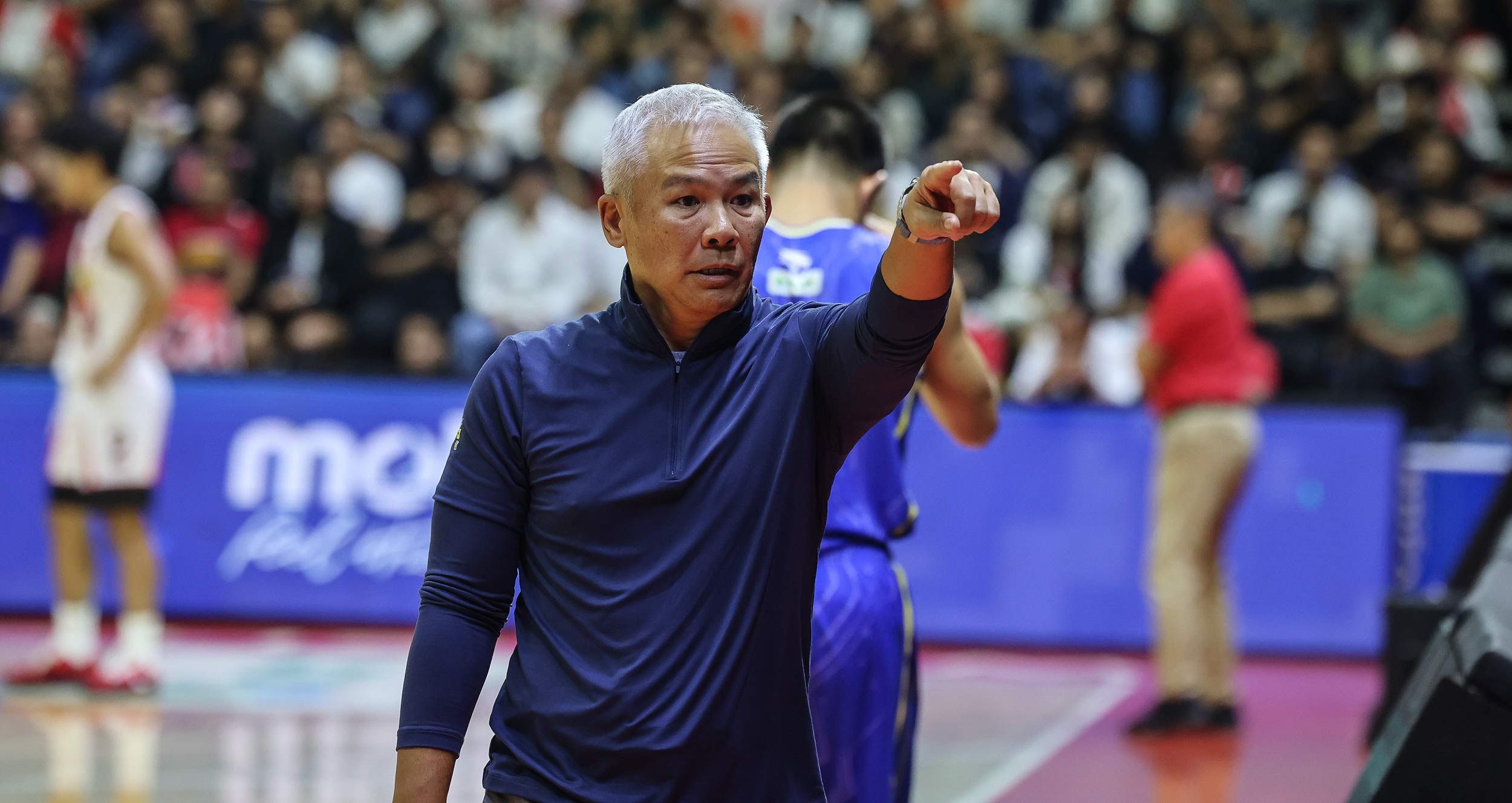 TNT’s Chot Reyes in Game 1 of the PBA Season 49 Philippine Cup Finals. Photo from PBA Images.