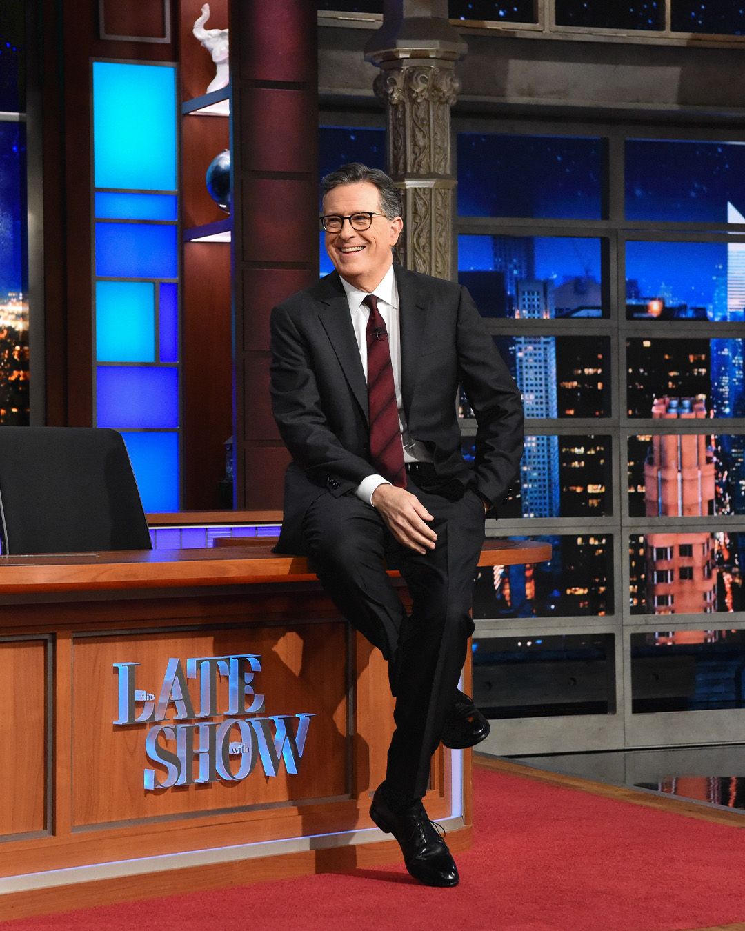 Stephen Colbert. Photo from the show's FB page