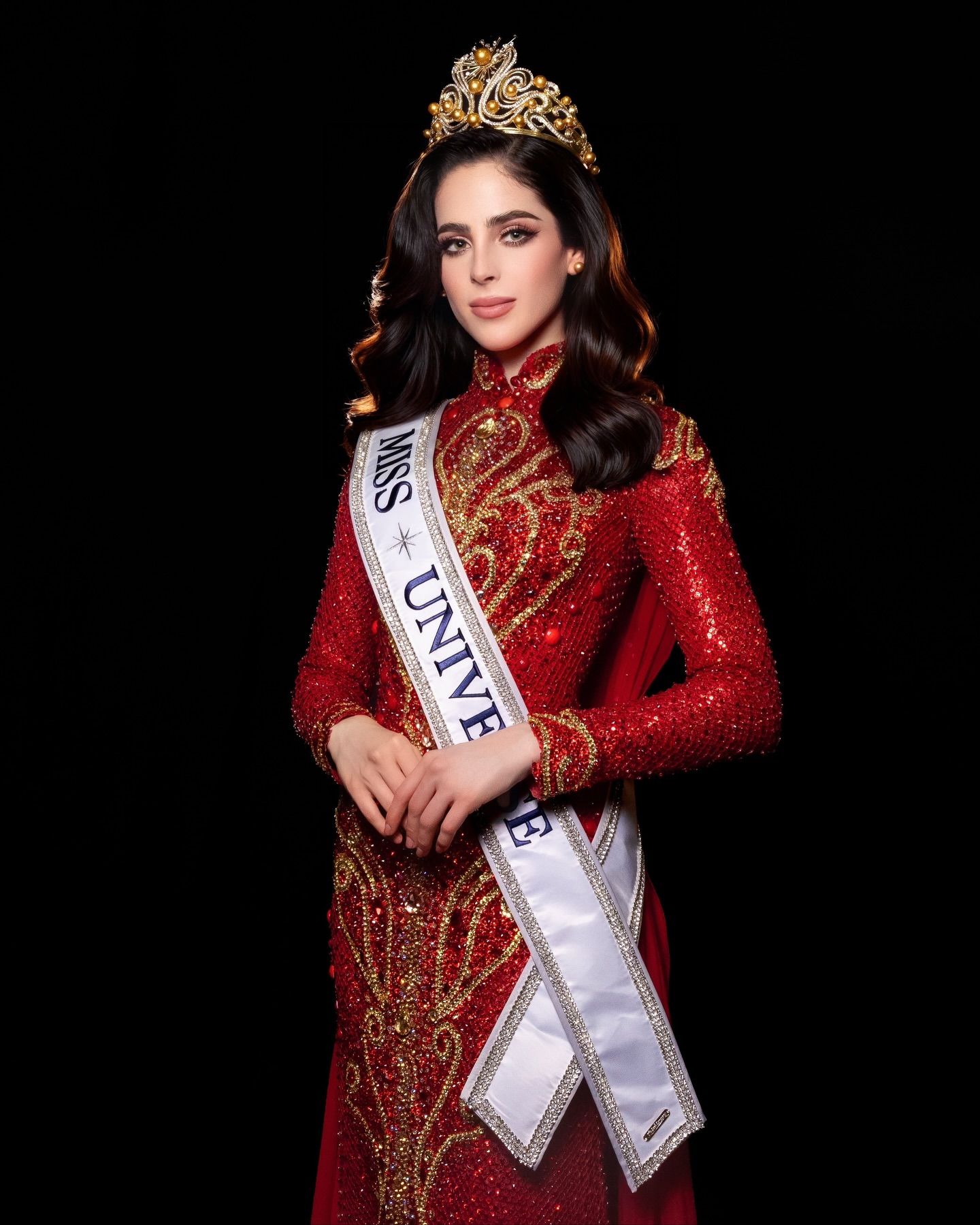miss mexico red dress MetroStyleWatch: The Story Behind Fatima Bosch's Winning Miss Universe 2025  Evening Gown