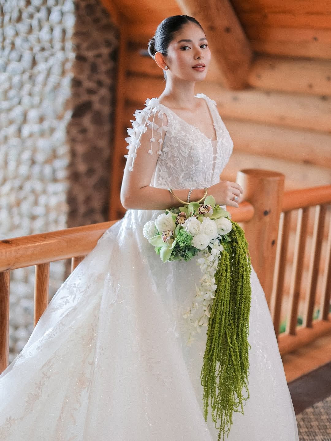 loisa's wedding dress designer LOUISA / Beaded Lace Bodice Wedding Dress: Ivory Satin Skirt, Sweetheart  Neckline