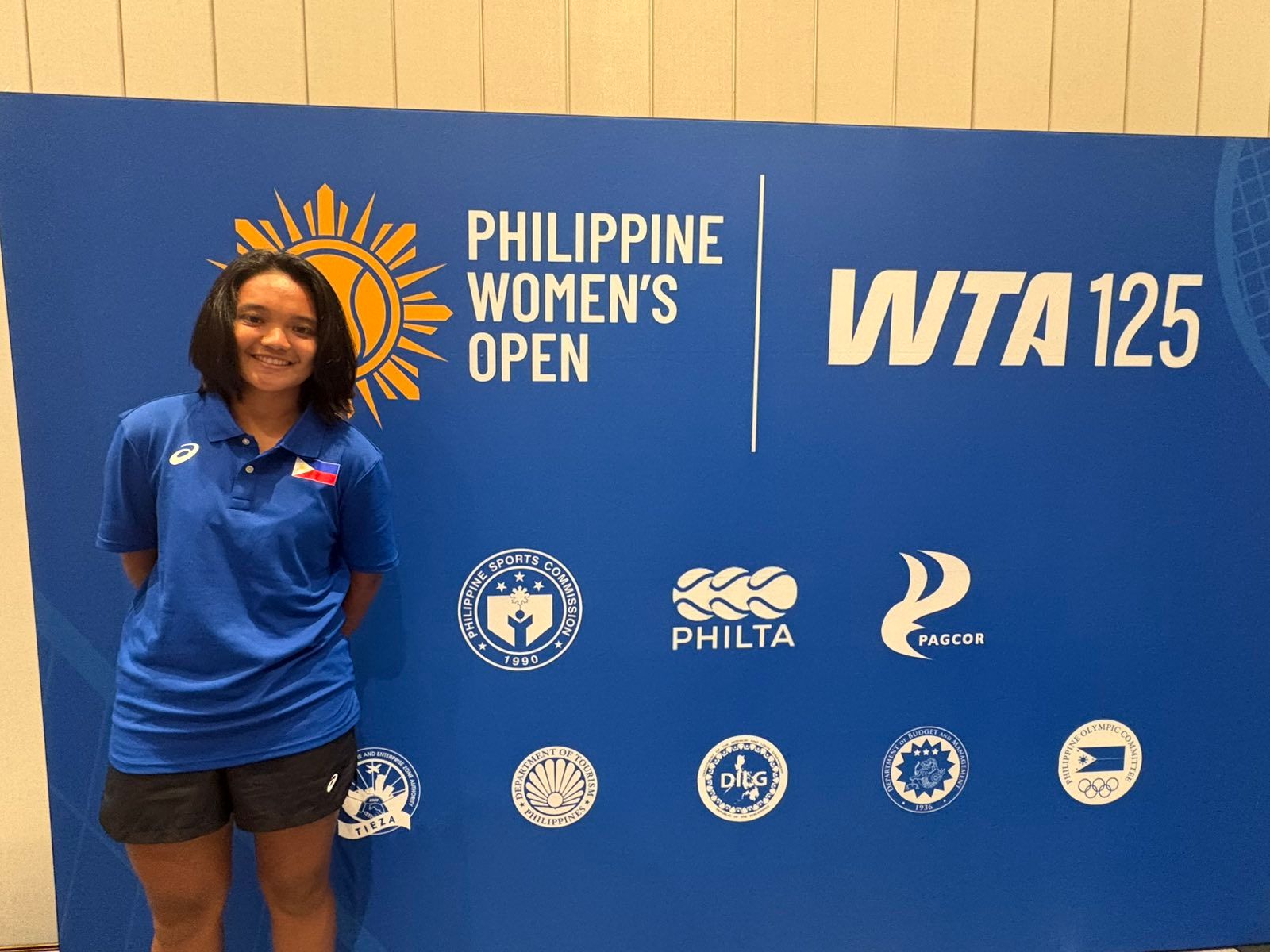 Rising Filipina tennis star Tennielle "Tenny" Madis during the press conference for the Philippine Women's Open, January 13, 2026 in Pasay City. Paige Javier, ABS-CBN News