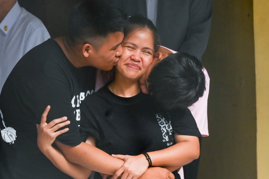 Mary Jane Veloso arrives at the Correctional Institute for Women in Mandaluyong City on Dec. 18, 2024. Maria Tan, ABS-CBN News/File