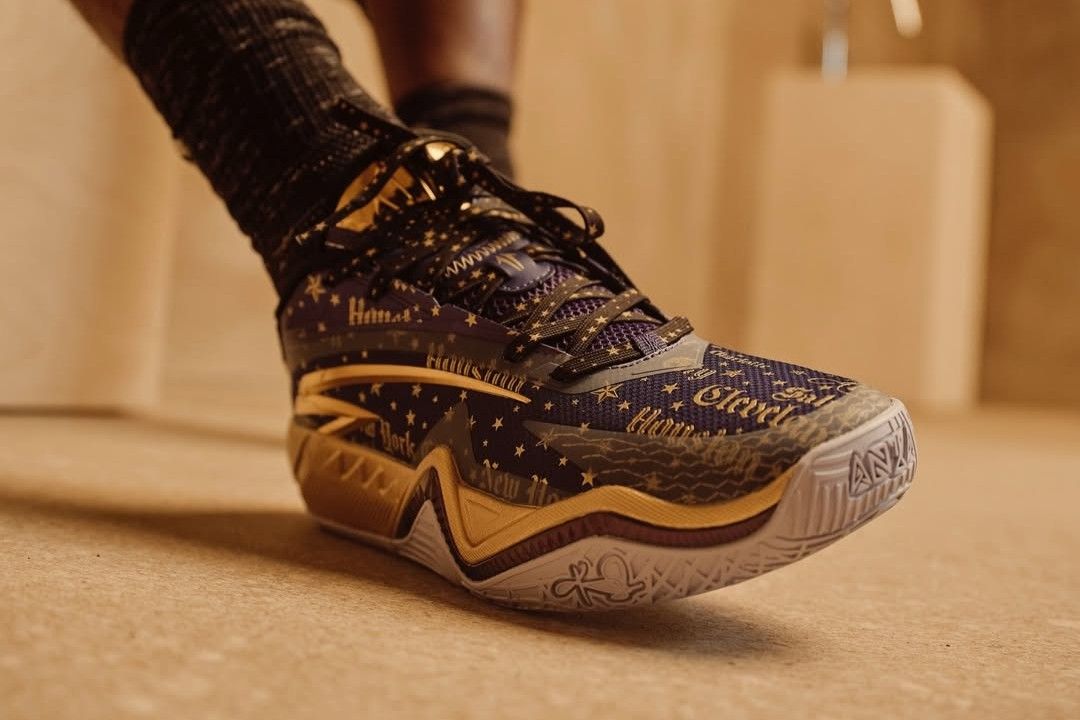 kyrie shoes red and gold