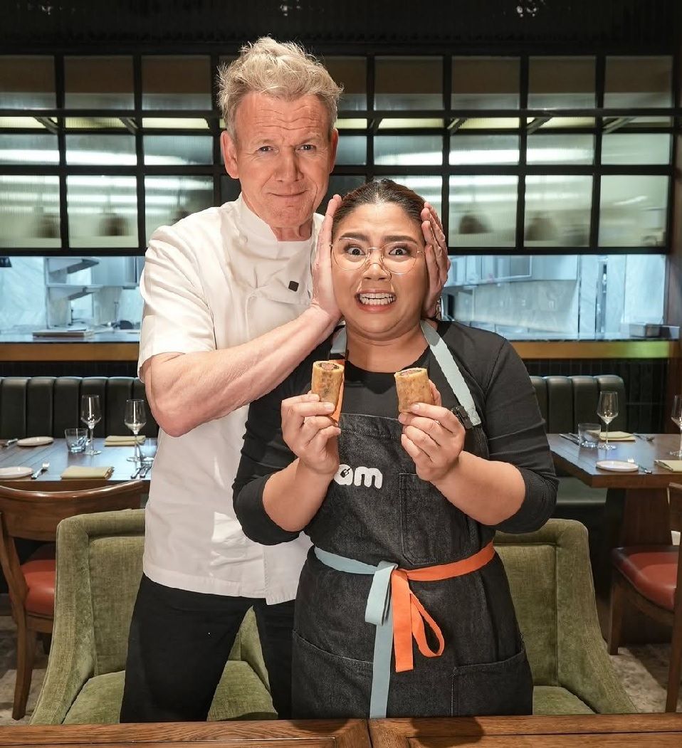 Chef Gordon Ramsay And Abi Marquez