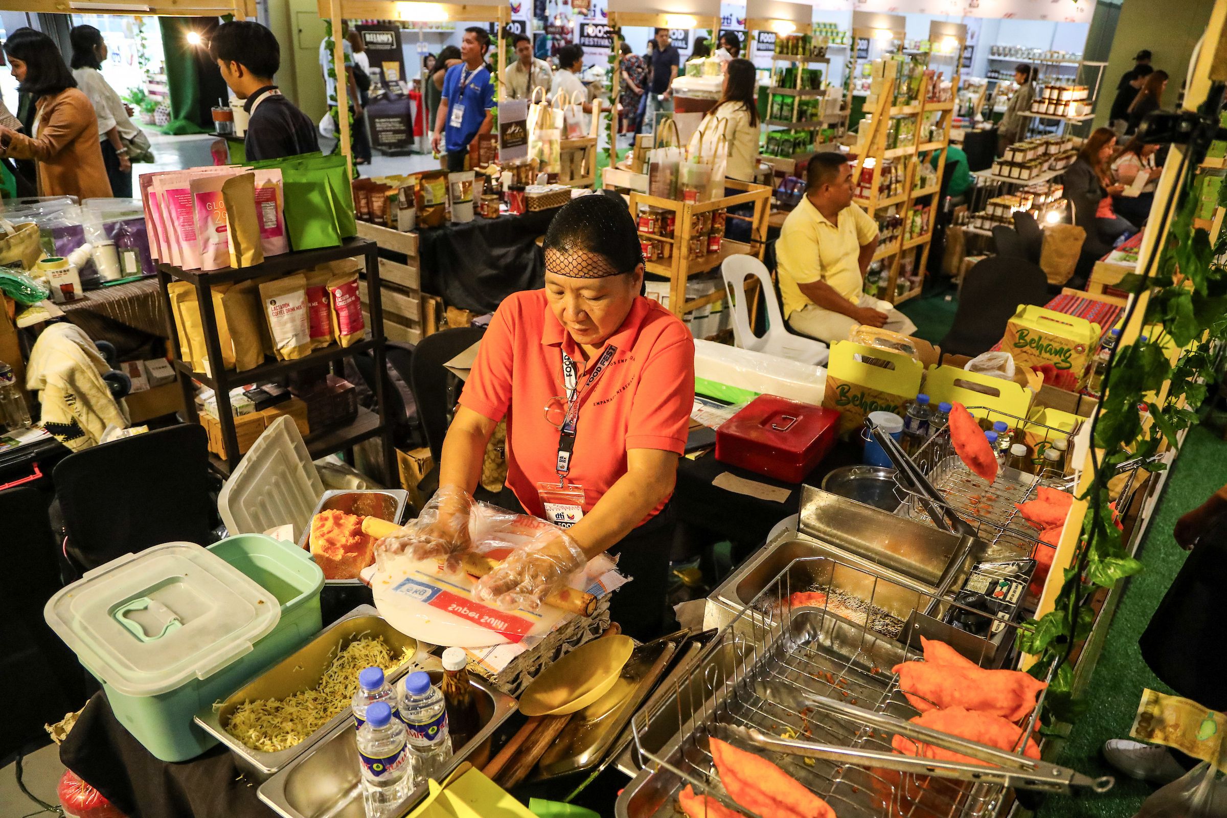 People visit the the DTI Food Festival at the SM Mega Trade Halls 1 to 3 on May 30, 2025 which features over  250 MSME exhibitors of heritage-inspired food products from Luzon, Visayas, and Mindanao. Jonathan Cellona, ABS-CBN News/File